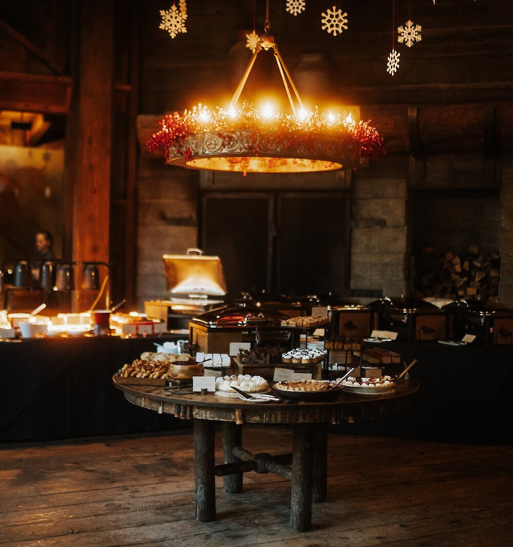A Thanksgiving buffet