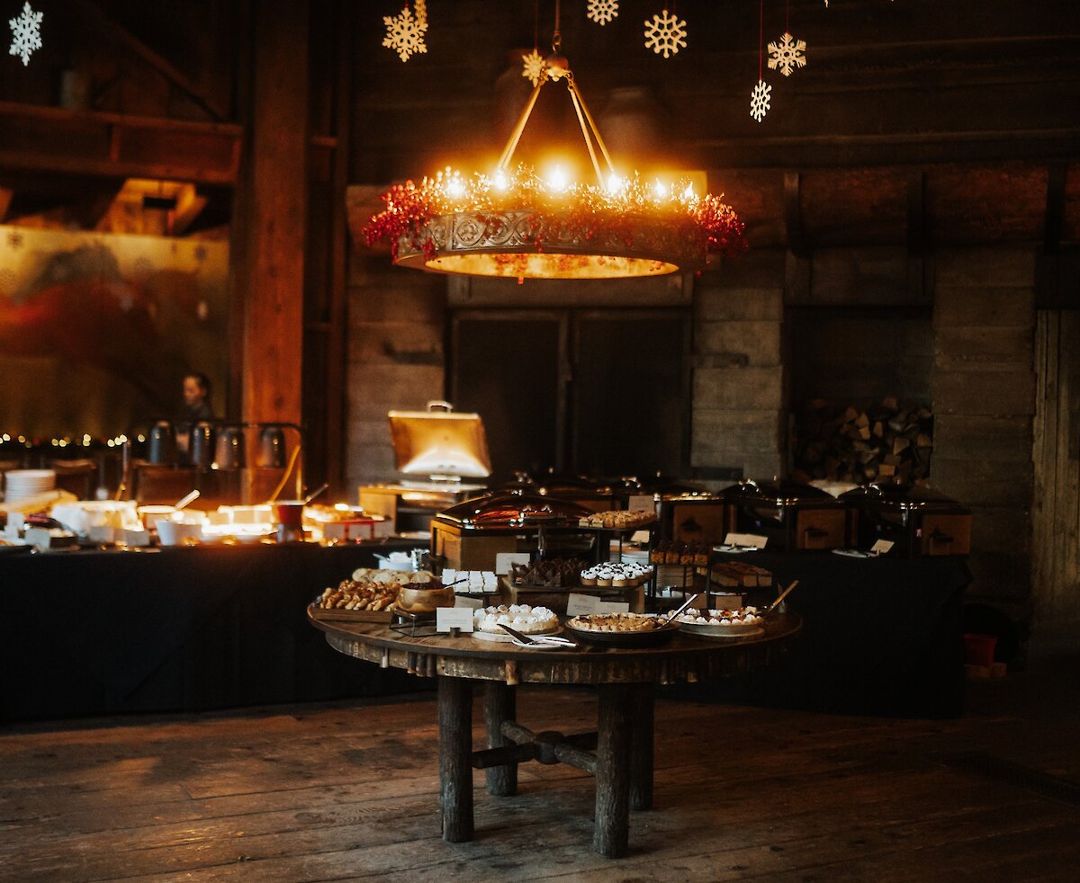 A Thanksgiving buffet