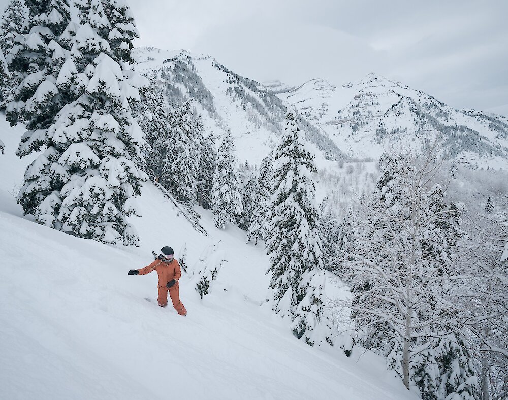 Freeride Snowboarding at Sundance Mountain Resort