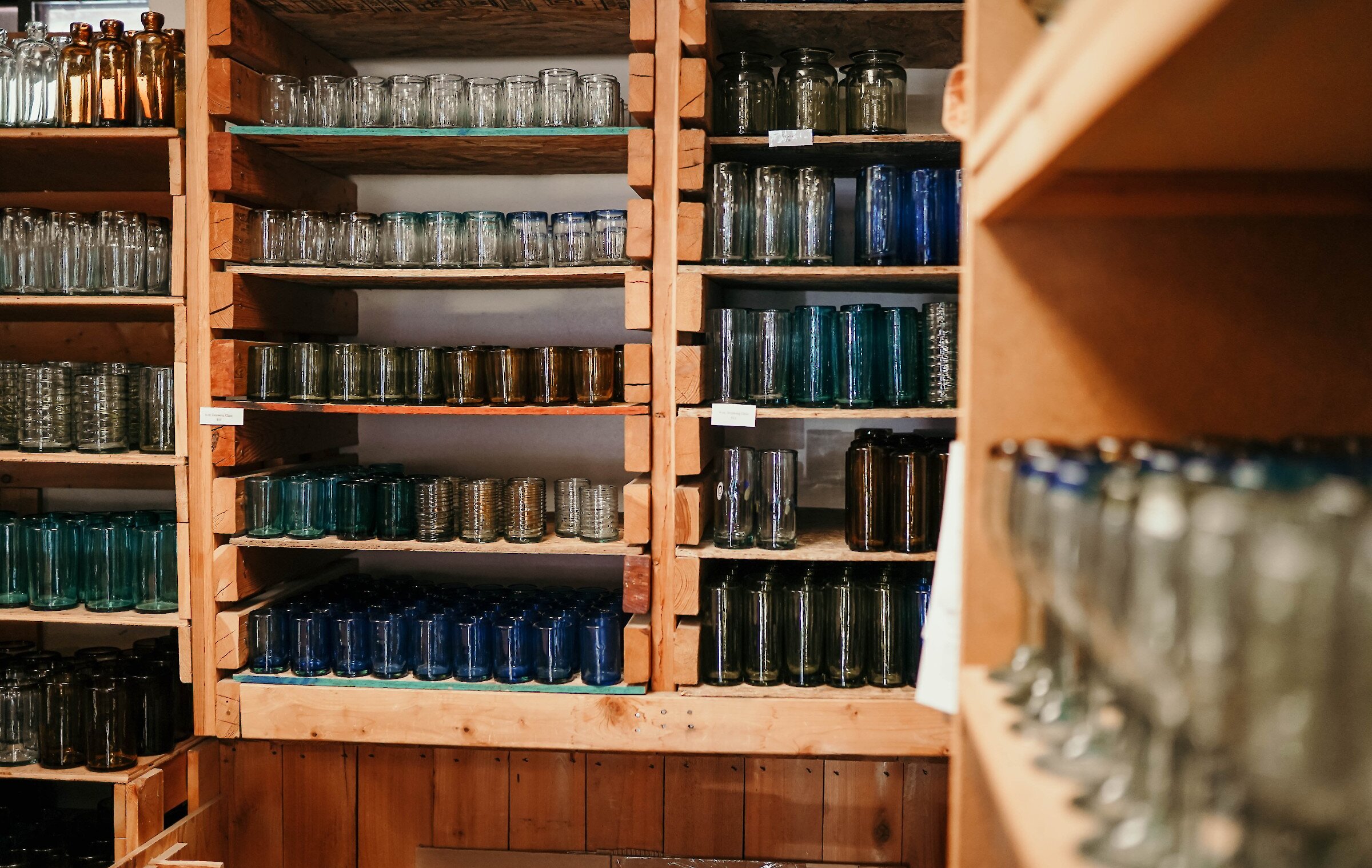 Tumblers, cups and other drinkware from the Sundance Resort Glassblower Studio