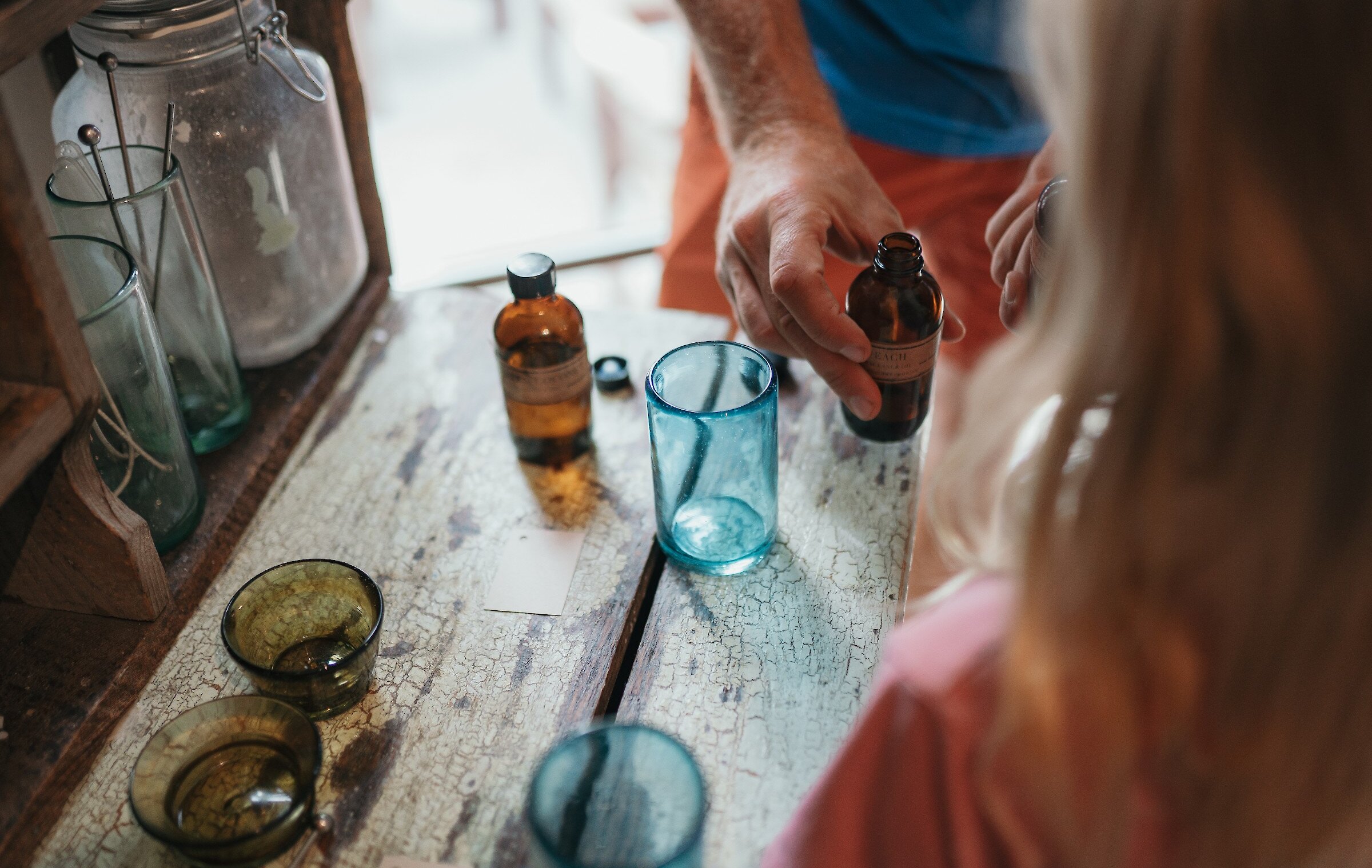 Essential oils for a candle project