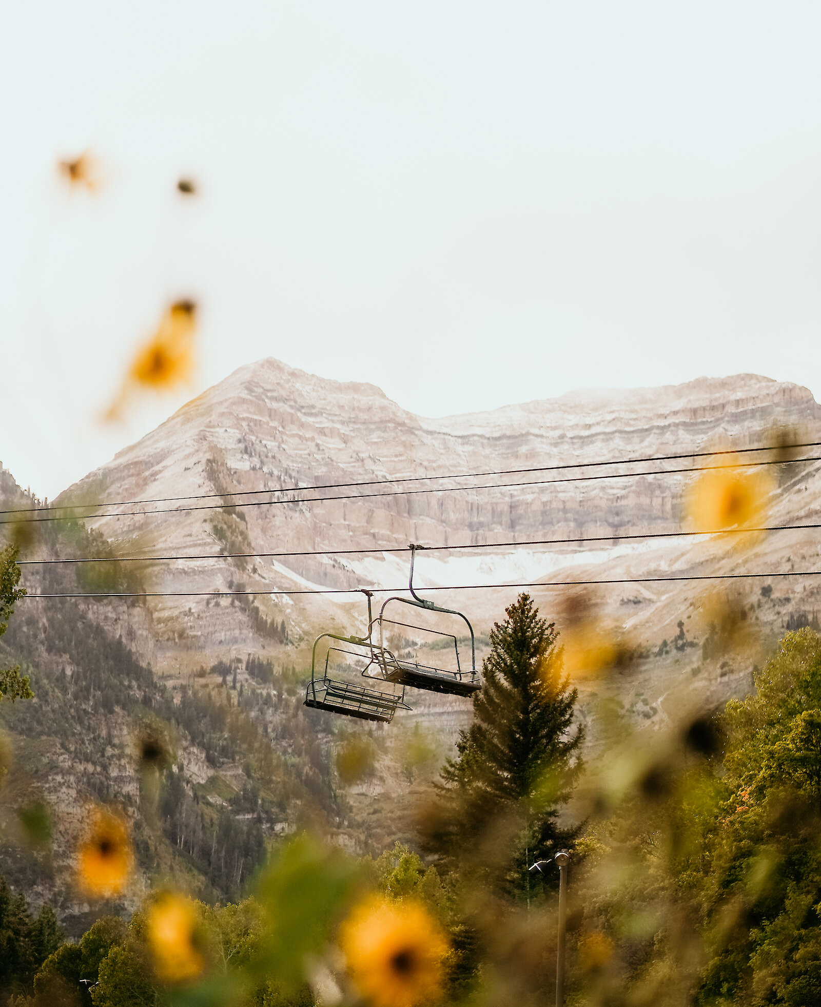 Trio of pools with a view of Mount Timp.