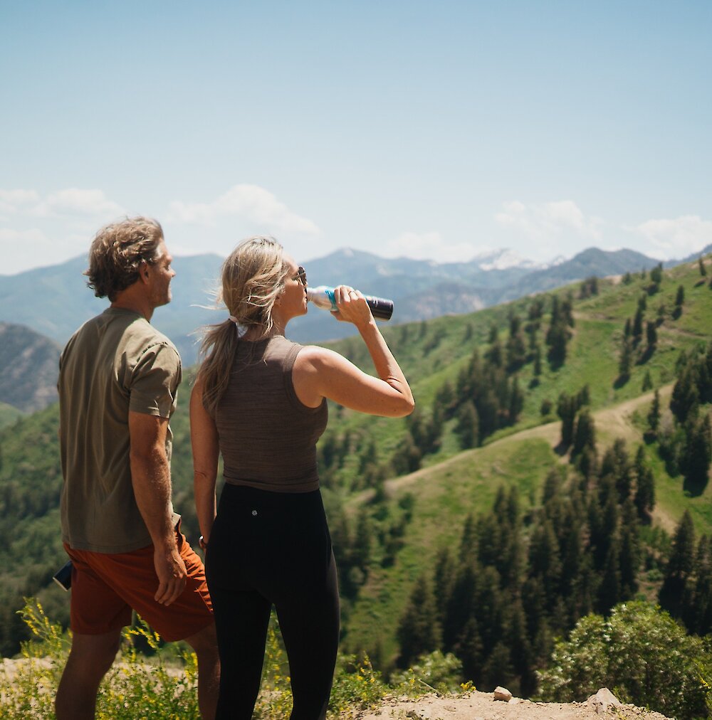 A couple hiking at Sundance Resort.
