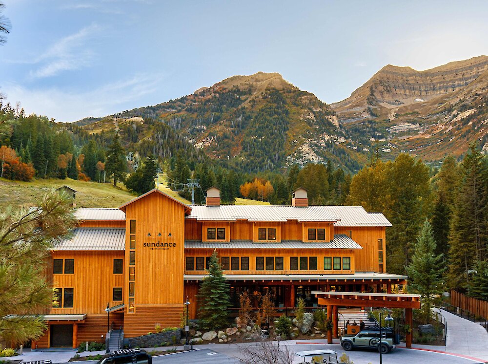 The Inn at Sundance Resort in the winter.