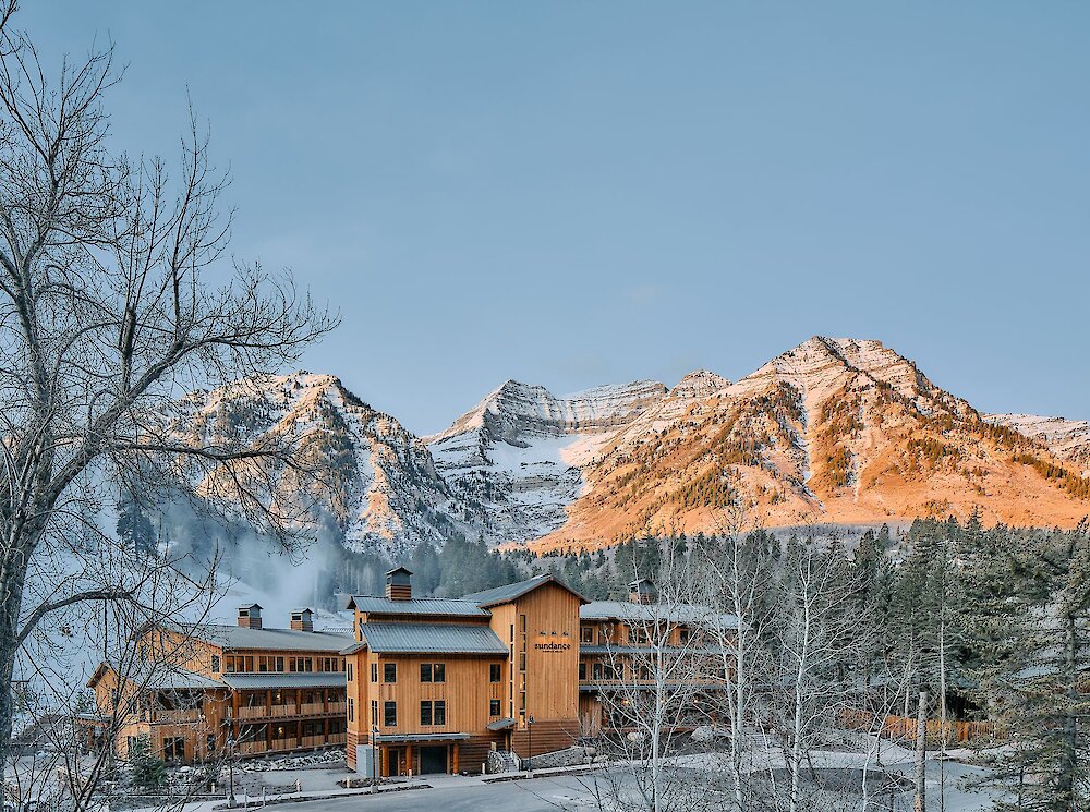 The Inn at Sundance Resort in the winter.