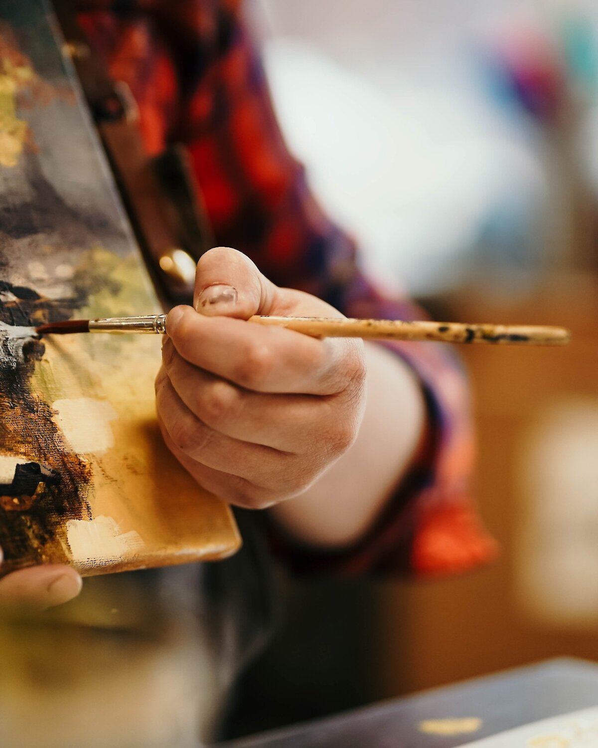 Painting Class at Sundance Resort Art Studio