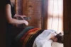 Woman enjoying a relaxing massage at the Sundance Spa.