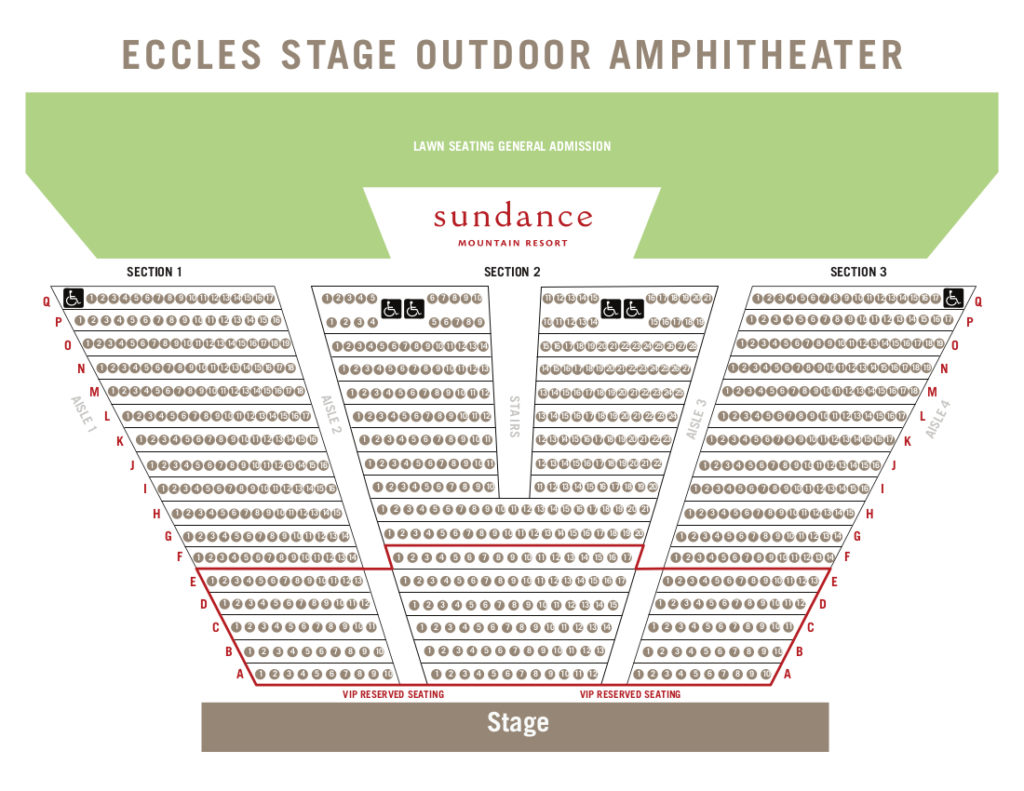 Sundance Summer Theater Seating Chart