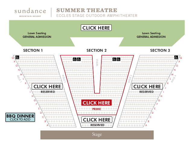 Sundance Summer Theater Seating Chart