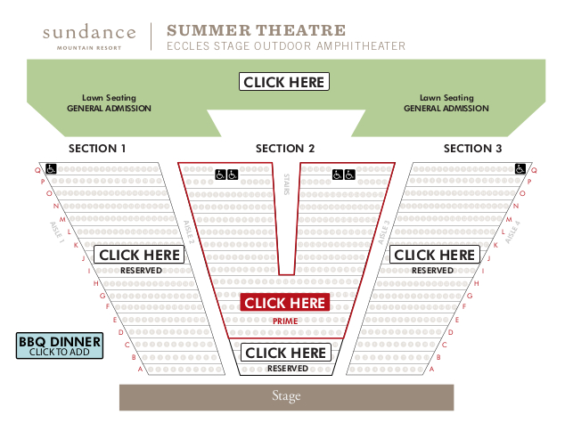 Island Resort Seating Chart