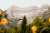 Beautiful view of a Sundance ski lift in the summer with Mt. Timpanogous in the background.