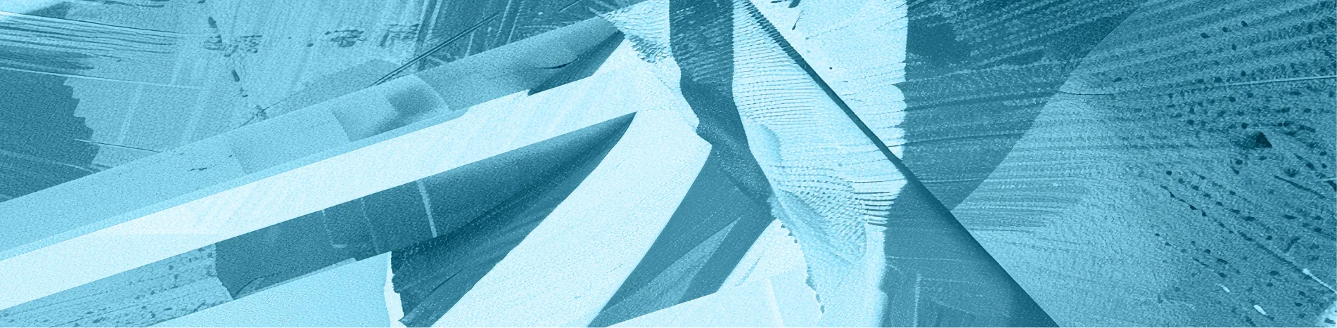 Abstract image featuring overlapping diagonal brushstrokes and geometric shapes in various shades of blue. The composition includes a mix of textured and smooth areas, creating a dynamic and layered visual effect, reminiscent of the thrill and variety found in a Season Pass experience.
