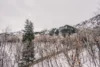 Stunning view of the mountains right outside of Mountainview Cabin.