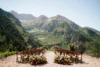 Breathtaking outdoor wedding venue with a gorgeous view of Mount Timpanogos.