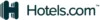 The logo for Hotels.com, an online booking service for lodging accommodations.