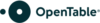 The logo for OpenTable, an online service for restaurant reservations.