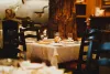 Fine dining table setting in the Tree Room at Sundance Resort.