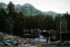 Sundance Resort visitors relax on the lawn at the base of Mt. Timpanogos at our annual Bluebird Concert Series event.
