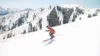 Jerry Warren navigating the ski slopes at Sundance Resort.